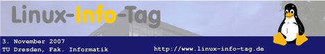 Banner des Linux-Info-Tag 2007 in Dresden